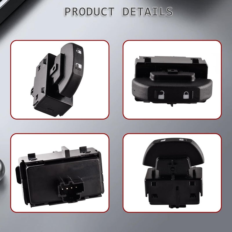 Predep Front Power Door Lock Switch Compatible with 2009-2014 Ford F-150, Switch Assembly Replace 9L3Z-14028-AA SW-7254 - Image 5